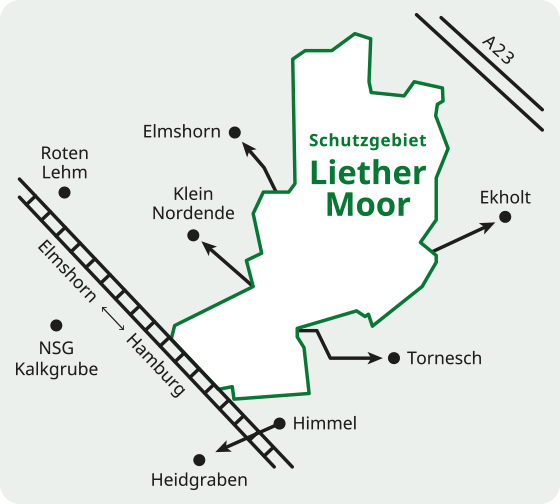 Lageplan des Landschaftsschutzgebietes